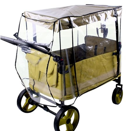 Cubierta de lluvia para carrito – Protección contra la lluvia y la nieve, cubierta protectora para carrito de picnic a prueba de lluvia | Equipo de protección plegable al aire libre para caminar