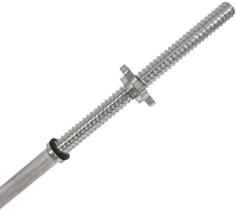 Bodymax 6 ft Standard Spinlock Barbell with collars