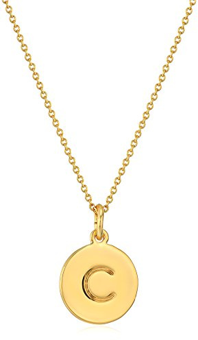 kate spade new york Initial Pendant, C Gold, One Size