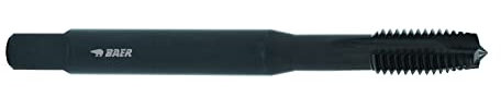 BaerCoil Baer Maschinengewindebohrer M6 Gewindebohrer HSSE VAP - Form B Gewindeschneider - Größe M 6 x 1,0 - DIN 371 - Gewinde Bohrer vaporisiert - für Edelstähle & rostfreie Stähle