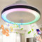 TRUYOK Bluetooth Lámpara de Techo Dormitorio con Ventilador y Mando a Distancia LED Ventilador De Techo con Iluminación Regulable RGB Cambio de Color Luz de Techo Para Dormitorio Salon Oficina Ø50cm