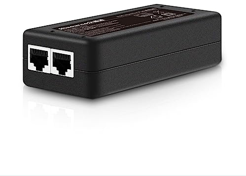 Iniettore poe fino a 30 W, adattatore 2,5 Gigabit per telecamere IP e telefoni VoIP, distanza di rete fino a 328 ft. Alimentazione conforme IEEE 802.3af Certificato