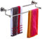 Handtuchstange, 80 cm, 100 cm, 120 cm, Edelstahl, doppelter Handtuchhalter/Wandmontage, poliertes Bad für Badezimmer und Küche (Silber) (Größe: 80 cm) Present