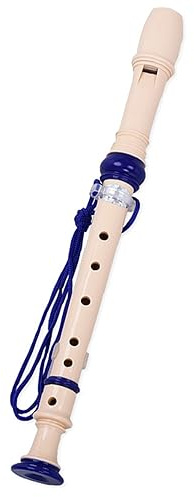 Blockflöjt 8-håls Blockflöjtselever Med Hög Tonhöjd Använder Blåsinstrument Flöjt Blå nybörjare sopran blockflöjt