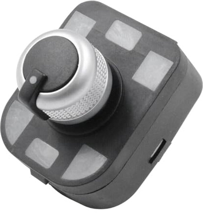 Pulsante di controllo Retrovisore Pulsante Specchietto Laterale Elettrico, Interruttore di Controllo Regolazione Retrovisore Uso Adatto Per Audi A2 A3 A4 A6 A8 Q7 TT R8 4F0959565A Controllo Retro