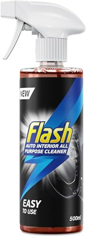 Flash Car Care Automotive All-Purpose Interior Cleaner 500ml, Easy To Use Car Interior Cleaning Spray, Safe For All Interior Surfaces Including Fabrics