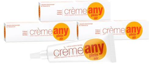 SORIFA - LOT de 3 ANY PLEIN AIR Crème teintée avec protection solaire - Visage - Taches brunes, taches de rousseur 5éphélides), vieillesse, cicatricielles, masque grossesse (chloasma) Tube 25 gr.