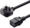 FSKE 3 Meters C19 Power Cable UK Mains Plug to IEC 320 C19 14AWG Extension Cord Leads