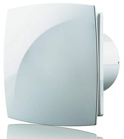 4 Quiet Bathroom Shower Humidity & Condensation Extractor Fan Blauberg Moon Modern Exhaust Air Ventilator - 100mm