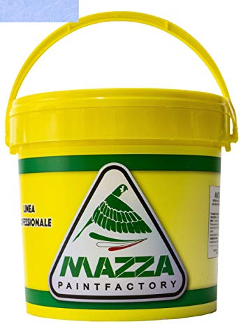 MAZZA Pittura Decorativa Le Velature Lt 5 Colorificio Vernice Effetto Velato Nuvolato Semicoprente Pareti Interne Idropittura Murale Colorata Opaca (Azzurro Mare3 Vl6071)