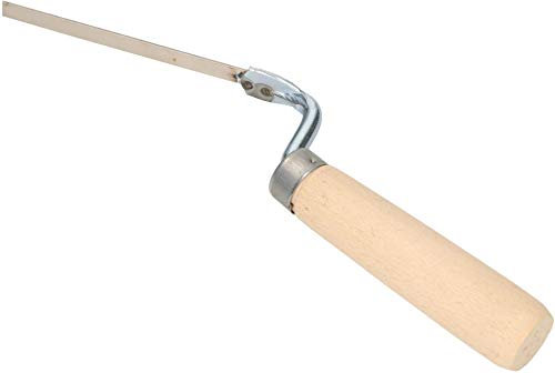 KOTARBAU® Paleta para juntas 8 mm, Paleta estrecha de albañilería, Acero inoxidable, Mango ergonómico de madera, Llana para trabajos de albañilería y alicatado, Paleta de albañil