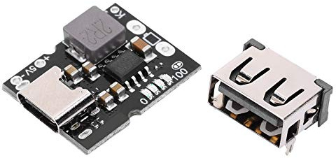 Modulo integrato di carica e scarica della batteria Eujgoov 5V 2A Scheda di ricarica della batteria al litio Ingresso di tipo C con porta USB(Standard Edition)