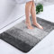 Homaxy Weich Badezimmerteppich 60x90 cm, rutschfest waschbar Badematte Flauschige Hochflor Badteppich Mikrofaser Saugfähig Badvorleger Duschvorleger (Grau)
