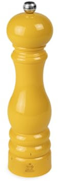 PEUGEOT - Salzmühle Paris u'Select 22 cm - ParisRama - 6 voreingestellte Mahlgrade - Aus PEFC-zertifiziertem Holz - Französiches Know-How - Safrangelb lackiert