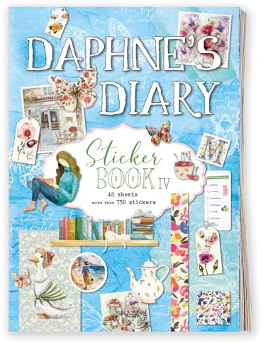 Daphne's Diary Stickerbuch | 750 kreativa klistermärken | Perfekt för dagböcker, scrapbook och bullet journals | En inspirerande bok full av konstnärustrationer, livsstils- och dekorativa