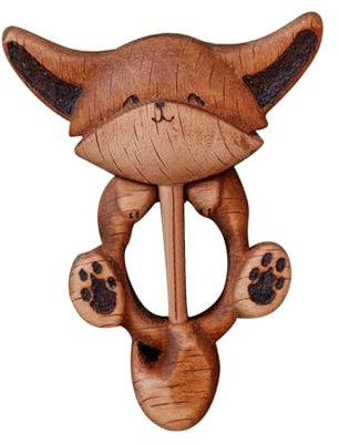 Présentoir à bijoux Boucles d'oreilles Pin Ornement Écharpe en Bois Écharpe Décoration Broche Broche Créative Broches Bricolage (C, Taille unique), bois, No Gemstone