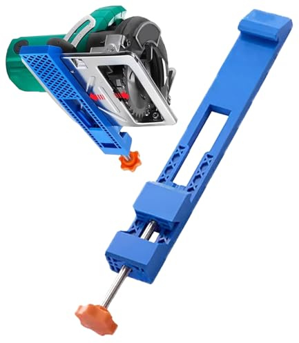Penlimly Guía para Sierra Circular - Base de Corte Ajustable,Precisión para Estructuras y Accesorio para Proyectos de Mejora del Hogar y Construcción con Sierra Eléctrica