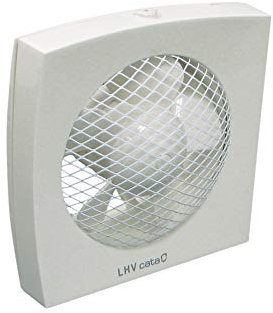 Cata | Extractor de Baño | Modelo LHV 300 | Extractores Helicoidales para Pared y Cristal | Extractor de alto rendimiento | Clase de Eficiencia Energética B | Acabado en Color Blanco