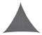 Sonnensegel, dreieckig, 5 x 5 x 5 m, aus wasserabweisendem Stoff, Farbe: Grau