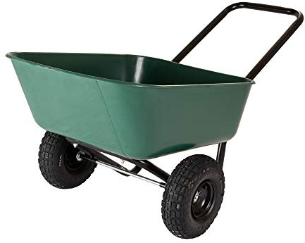 Garden Star 70019 Garden Barrow Dual-Wheel Residential Wheelbarrow Garden Cart