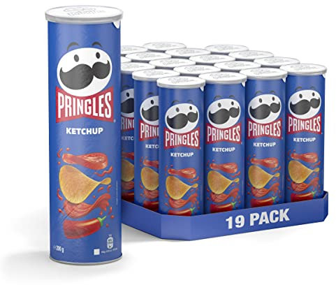 Pringles Ketchup | Chips mit Ketchup Geschmack | 19er Vorratspackung (19 x 165g)