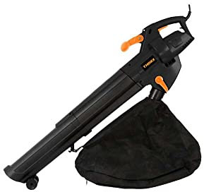 Thorx soplador aspirador eléctrico 2500 W con dispositivo de trituración interior y bolsa 45 litros