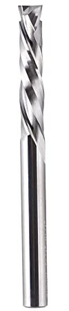 SpeTool Router Bits 1/4 Shank Spiral Router Bit Up Down Compression Cut 1-1/4 Inch Cutting Length CNC Router Bits Solid Carbide End Mill 3 Inch Total Length Extra Long for Wood Cutter Woodworking