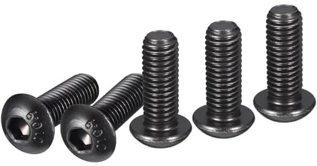 DTGN Tornillos de Cabeza Avellanada con Hexágono Interior M10-1.5x25mm 10Pcs para Máquinas Acero al Carbono con Recubrimiento de Óxido Negro Tornillos de Rosca Completa
