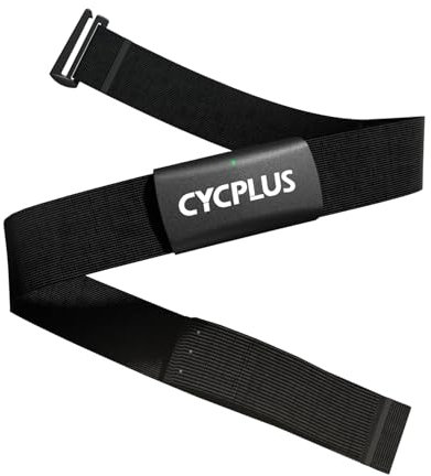 CYCPLUS Heart Rate Monitor Chest Strap H2Pro, Bluetooth ANT+ Heart Rate Monitor Chest Sensor with 500h Battery, IPX7 Waterproof and Dustproof, HRM Works with Strava/Cycplus Fit App