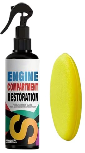 Spray Detergente per Motore,100 ml Prodotti Multiuso Per Detailing | Pulitore per Vano Motore Automotive ad Alta Resistenza - Per Camion RV SUV Vano Ruota Olio Grasso E Sporcizia