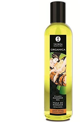 SHUNGA ACEITE DE MASAJE ERÓTICO ORGÁNICO COMESTIBLE ALMENDRA DULCE