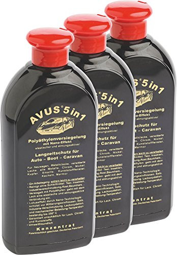 AVUS 3er Pack, 5 in1 Autopolitur, Lackreinigung und Versiegelung