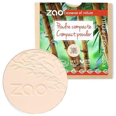 ZAO essence of nature - Recharge Poudre teint compacte 306 Porcelaine - 9 gr