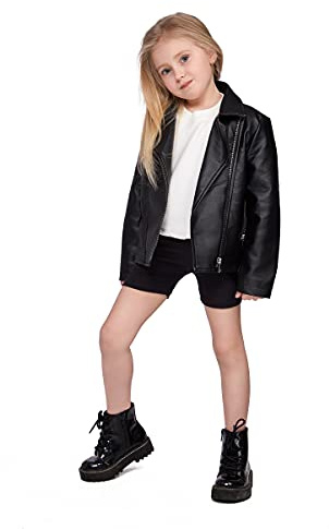 hi!mom Leggings Courts d'école pour Filles en Coton Riche 1/2 Longueur pour Uniforme Scolaire I Leggings en Coton pour bébés Enfants Pantalons Courts élastiques, 2-13 Ans