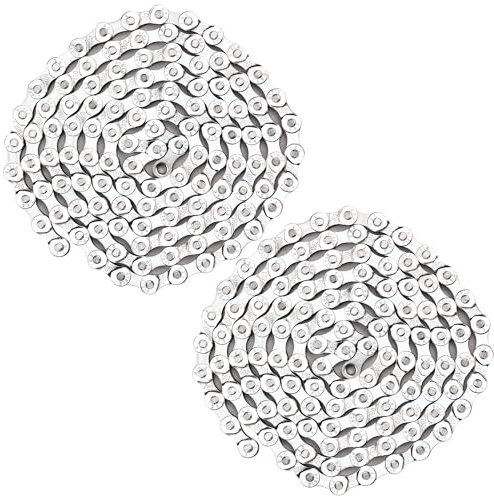 2 Sets 6/7/8 Speed Bike Chain, Bike Chain for Road Mountain Racing Cycling