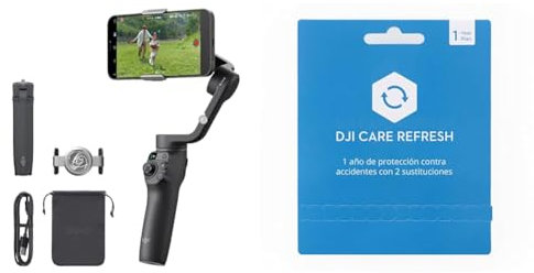 Estabilizador de cardán DJI Osmo Mobile 6 para teléfonos Inteligentes y actualización de Cuidado Contrato de 1 año
