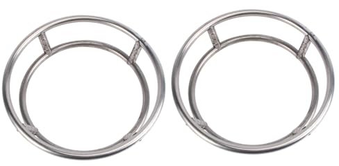 COLLBATH 2pezzi Portapentole in Acciaio Inossidabile Supporto Tondo Isolante Per Pentole e Padelle Accessori Cucina Resistenti Al Calore Per Protezione Tavolo e Ripiano