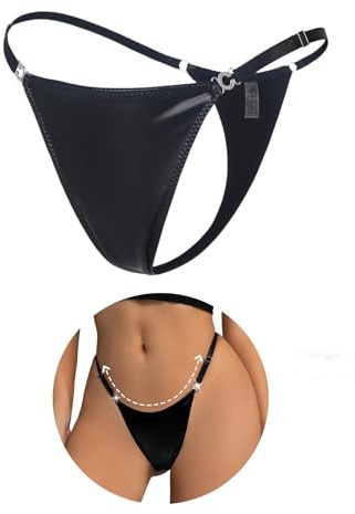 comeondear Leopard Stringtrosa Dam T Tillbaka G-String Isbåt Låg Midja Trosor Plus Size