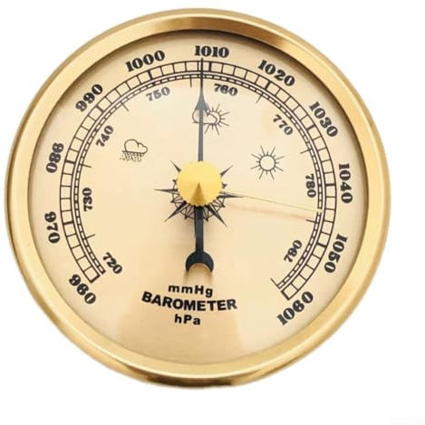Baromètre en métal 70 mm pour mesurer la météo et la pression atmosphérique
