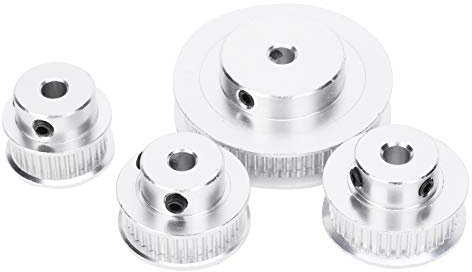 Fdit Durable Synchronous Wheel for 3D Printers and Milling Machines, 60/40/36/30 Teeth Timing Belt Disc with 6 Mm