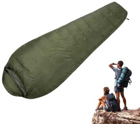 Sacs de couchage pour adultes, sac de couchage de camping en duvet pour l'hiver | Sac à dos de randonnée léger et imperméable