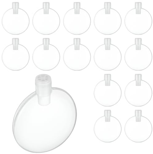 Xelsluthe 15 PCS Squeakers for Dog Toys, Dog Squeakers Replacement, 43mm Squeaker Insert Toy Noise Maker Round Airbag for Cat Toys Repair Pet Supply