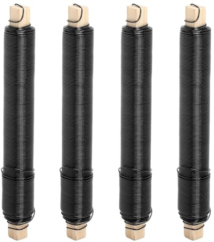 TMZELOA 4PCS Fil de fer noir pour art floral, fil de fleur fin et flexible 0,7 mm, 35 m par rouleau, fil décoratif pour couronne, bricolage et créations florales