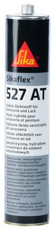 SIKA - Mastic Hybride pour Carrosserie - Sikaflex-527 AT - Blanc - 300ml | Pulvérisable - Etanchéité et Collage - Intérieur et Extérieur - Bonne adhérence sans Primaire - Réservé aux Professionnels