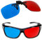 FamilyMall Red Blue Clip-on 3D Glasses 3 D Dimensional Anagly