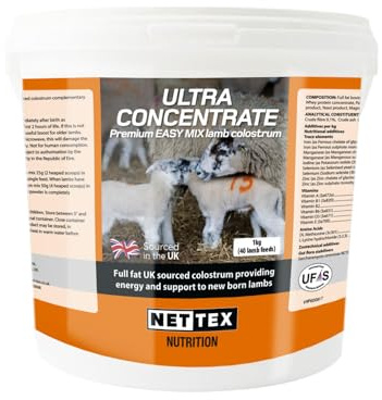 1Kg Nettex Collate Ultra Concentrate Premium Lamb Colostrum 1kg (40 Lamb Pack)