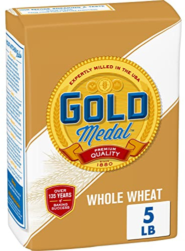 Gold Medal Premium Quality All Natural Whole Wheat Flour, 5 lb