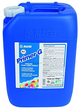 Primer G Dispersionsgrundierung, für saugfähige & nicht saugfähige Untergründe im Innenbereich (1 Kunststoffkanister 10 Liter)