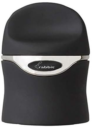 Rabbit Champagne and Wine Sealer, Airtight Wine and Champagne Stopper, Keeps Bubbles Fresh Longer, Easy to Use, Velvet Black, Essential Bar Tool