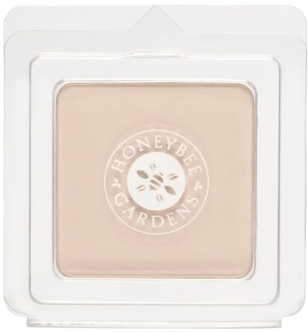 Honeybee Gardens Pressed Mineral Powder Foundation Refill, Geisha, Pale, Cool Shade, Adjustable Coverage, Natural Finish, With Botanical Extracts And Vitamin E, 7.5g